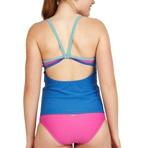 NWT Speedo Women’s Strappy Back Tankini Top